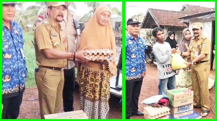Penjabat Bupati Tanah Laut Syamsir Rahman Beri Bantuan kepada Korban Puting Beliung di Kurau