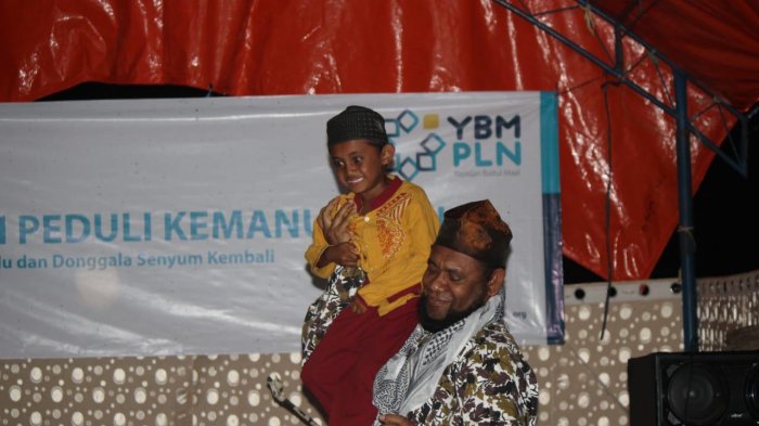 Berikan Trauma Healing, YBM PLN Gelar Tabliq Akbar