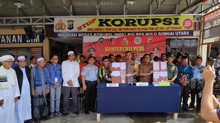 16 Kasus Sepanjang 2018, Polres HSU Amankan 17 Orang Tersangka dan Sejumlah Barang Bukti
