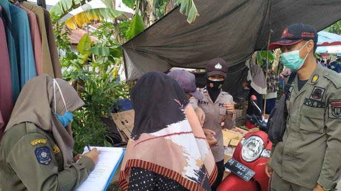 Operasi Yustisi Protokol Kesehatan di Pasar Jangkung Tabalong, Lima Warga Kedapatan tak Bermasker