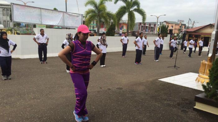 Polres Tabalong Laksanakan Senam Prolanis Non Risti