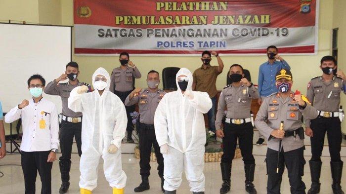 Antisipasi Jenazah Covid-19, Polres Tapin Lakukan Ini