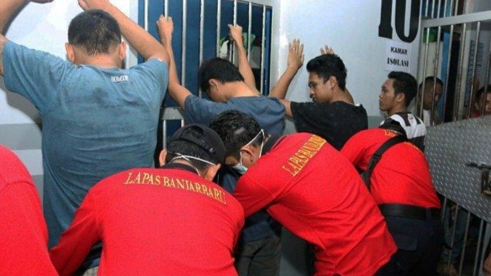 Polsek, Polres dan BNNP Kota Banjarbaru Lakukan Sidak Gabungan di Lapas Banjarbaru, Ini Hasilnya