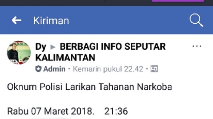 Bripka SP Mendadak Viral, Disebut-sebut Bawa Kabur Tahanan, Tapi Faktanya Berkata Lain