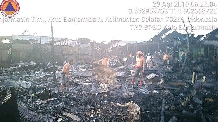 Si Jago Merah Mengamuk, 13 Rumah di Pekapuran A Banjarmasin Ludes Terbakar