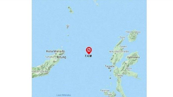 Gempat Terkini, Peringatan Tsunami dari BMKG, Halmahera, Ternate, Minahasa Utara & Bitung Waspada
