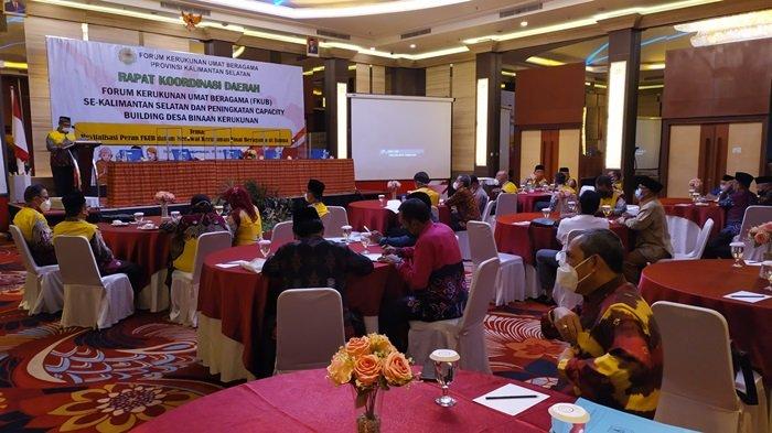 Rapat Koordinasi Daerah, Ketua FKUB Kalsel Sebut Nilai Kerukunan Umat Beragama di Kalsel Cukup Baik