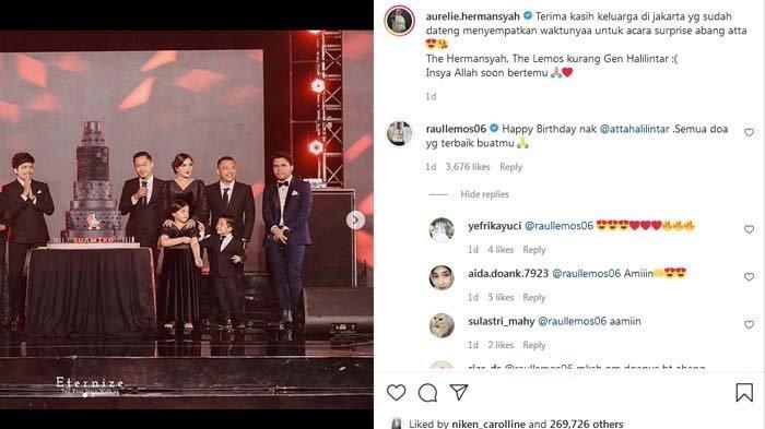 Tak Hadir di Ultah Atta Halilintar, Doa Raul Lemos Buat Suami Aurel Hermansyah Bikin Netizen Kagum
