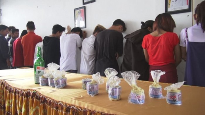 Belasan Remaja Tepergok Petugas Isap Lem Fox, Digelandang ke Polsek Banjarmasin Selatan