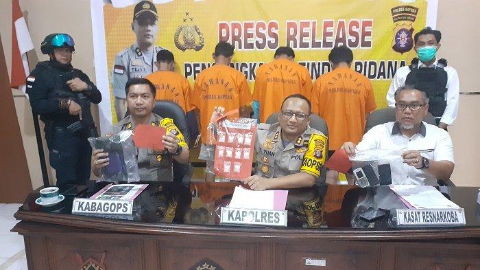 Polres Kapuas Ungkap 8 Kasus Narkotika dan Amankan 12 Tersangka selama Operasi Antik Telabang