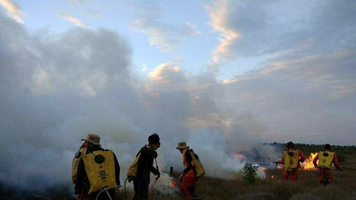 Waktu yang Kurang untuk Keluarga Sudah Biasa bagi Para Pejuang Karhutla Banjarbaru