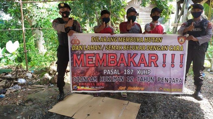 Satsabhara Polres HSU Ajak Pemuda untuk Ikut Cegah Karhutla