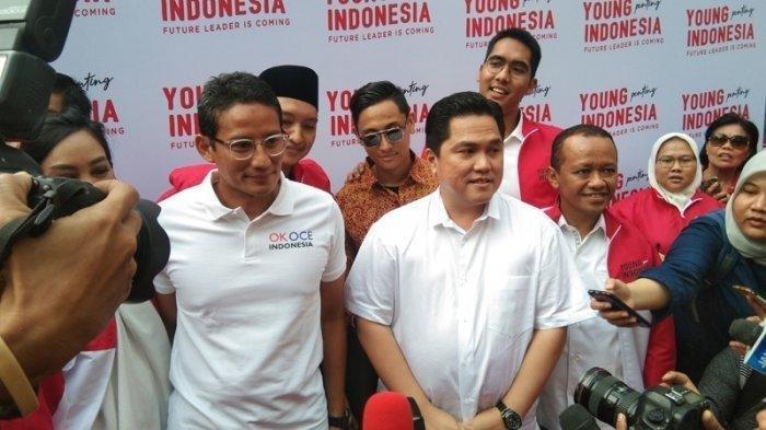Erick Thohir Upayakan Pertemukan Ma'ruf Amin dan Sandiaga Uno Usai Prabowo-Jokowi Bertemu di MRT