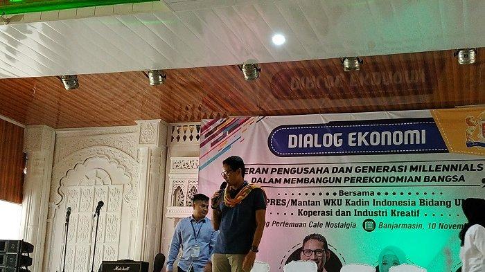 Sandiaga Uno Tawarkan Permagangan untuk Lulusan Baru di Banjarmasin, Begini Konsepnya