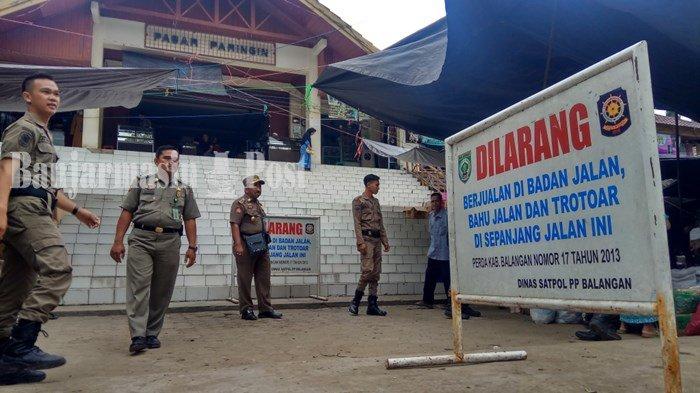 Ultimatum Larangan Berjualan Dikeluarkan, Satpol PP dan Dishub Balangan Tertibkan Pasar Paringin
