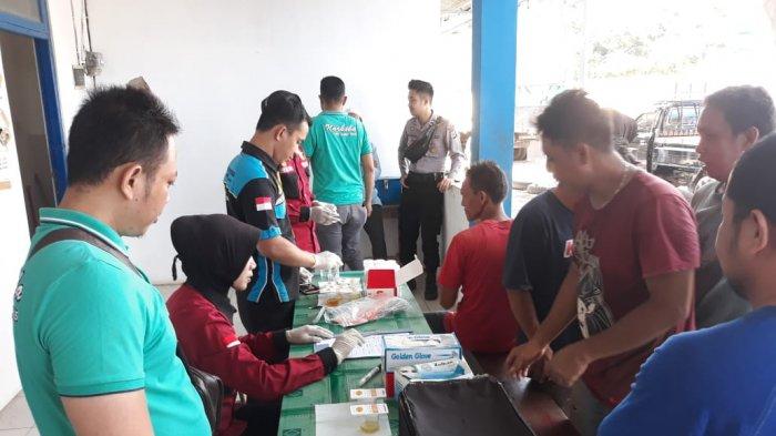 4 Orang Positif Setelah Tim Gabungan Periksa Urine Sopir Angkutan Umum di HSU, Begini Nasibnya