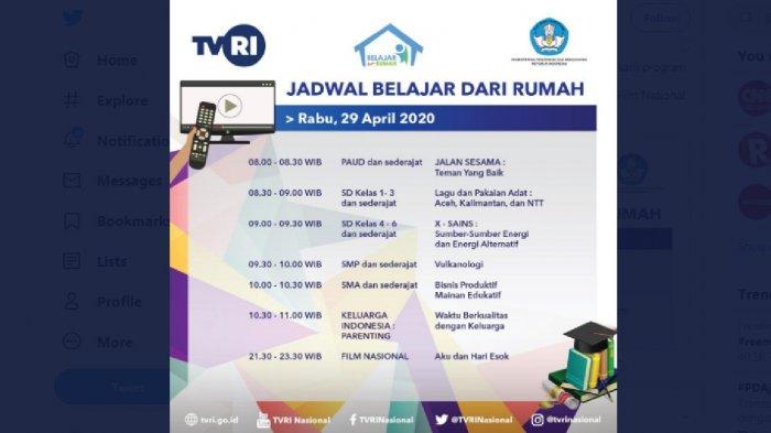 LENGKAP Kumpulan Soal dan Kunci Jawaban Kelas 1-6 SD TVRI Rabu 29 April: Lagu Pakaian Adat & X-Sains