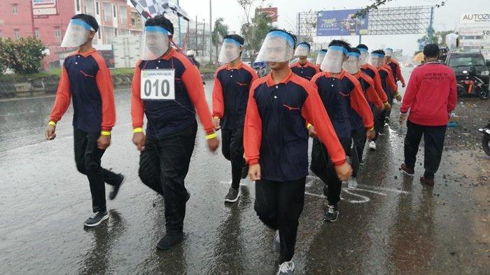 HUT Kemerdekaan RI ke-75, 74 Regu Ramaikan Lomba Gerak Jalan Dispora Kalsel