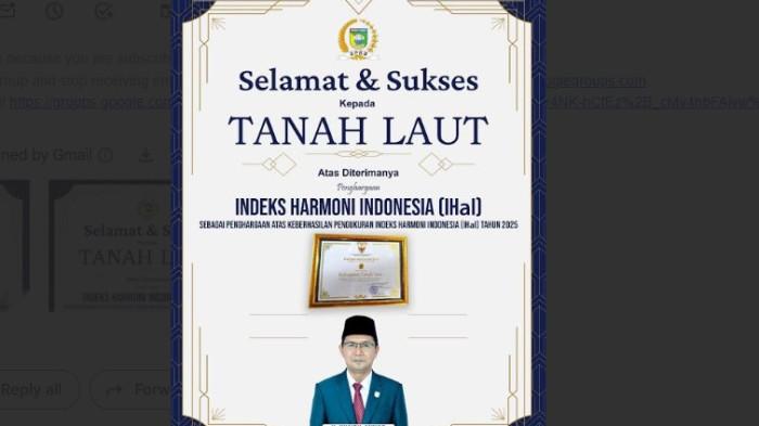 selamat Ketua DPRD dan Sekretaris DPRD Tala. 1