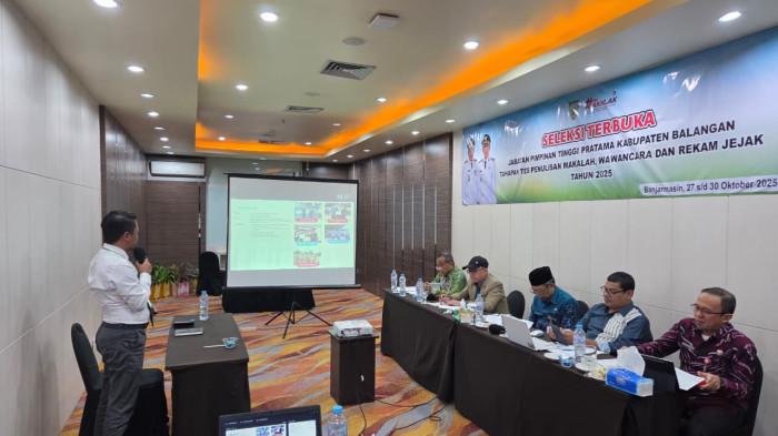 Seleksi Terbuka Lima Posisi Kepala Dinas di Balangan Berakhir, Plt Kadinkes Turut Jadi Peserta