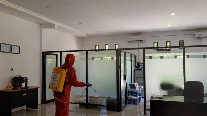 Dua Anggota DPRD Tanahlaut dan Seorang Mantan Dewan Terpapar Covid-19, Gedung DPRD Tala Sterilisasi