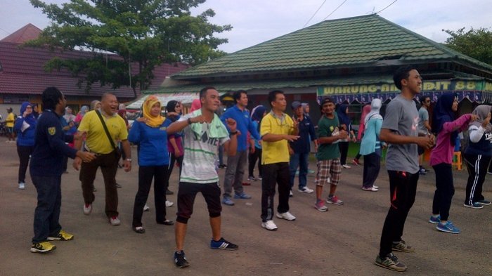 Ada Gerakan Ngebit dan Mengayuh, Senam Banjar di Tabalong Diikuti Tua dan Muda