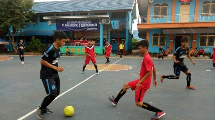 SMKN 1 Gambut Singkirkan SMAN 1 Alalak di Babak Delapan Besar Smada Cup 2018