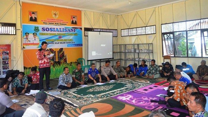 Optimalkan Pencegahan Karhutla, Kelurahan Selat Dalam Sosialisasi Kebakaran Hutan dan Lahan