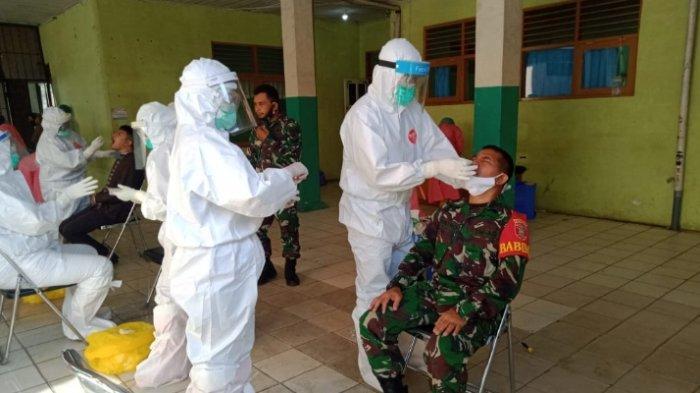 67 Babinsa Kodim 1003Kandangan Ikuti Swab Masif, Ini Harapan Dandim