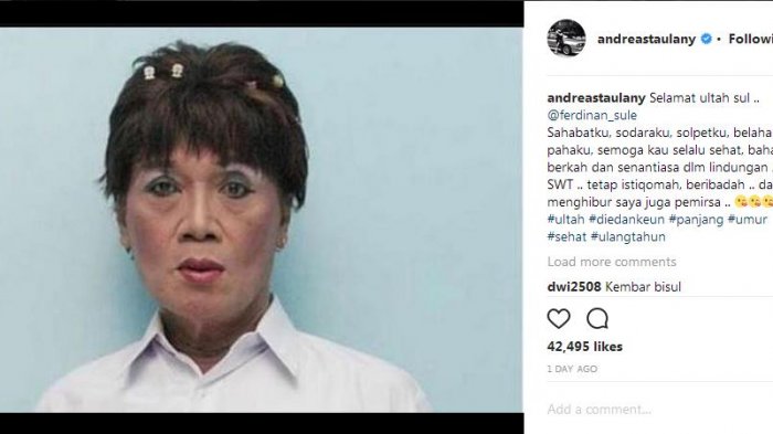 Ucapkan Ulang Tahun ke Sule, Andre Taulany Salah Posting Foto Pelawak ini, Bikin Warganet Ngakak