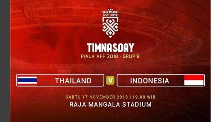 Hasil Timnas Indonesia vs Thailand Piala AFF 2018: Gol Spektakuler Zulfiandi, Skor Sementara 1-0