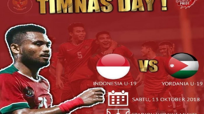 Sedang Berlangsung! Susunan Pemain Timnas U-19 Indonesia vs Yordania Live Streaming RCTI