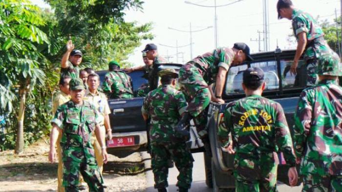 Puluhan Tentara Dikerahkan