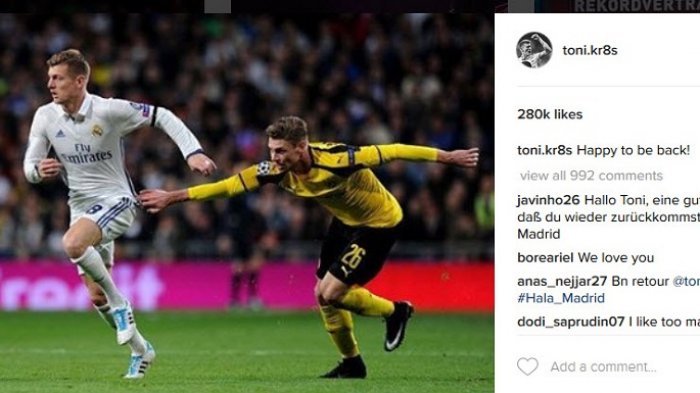 Toni Kroos Ungkapkan Kebahagian Bisa Kembali Bermain