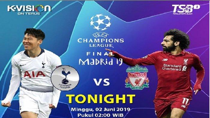 Live Metube.id! Live Streaming RCTI Liverpool vs Tottenham di Final Liga Champion, Kenangan Reyes