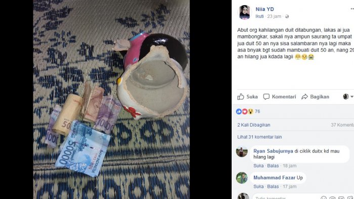 Tuyul Kembali Beraksi, Setelah Heboh Warga Kehilangan Duit di Banjarbaru, Kali Ini di Barabai