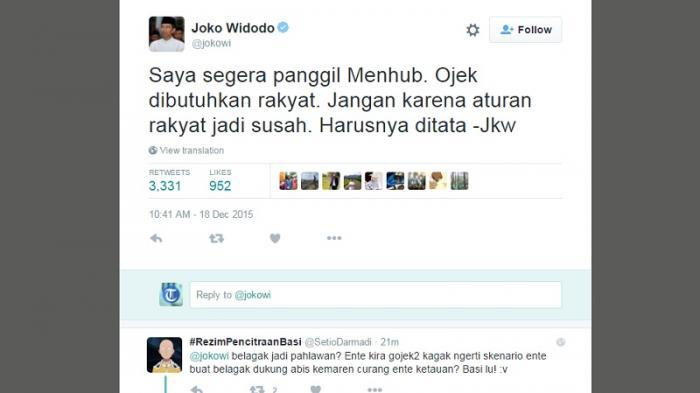 Jokowi Berkicau Ingin Panggil Menhub, Netizen: Ganti Saja Pak Jonan!