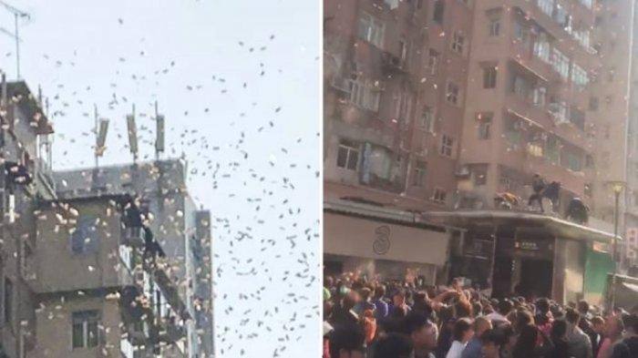 Hujan Duit di Hong Kong Hebohkan Warga, Polisi Amankan Pria ini