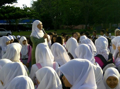 Siswa SMK Sungai Pinang Nginap di Kawasan Sekolah