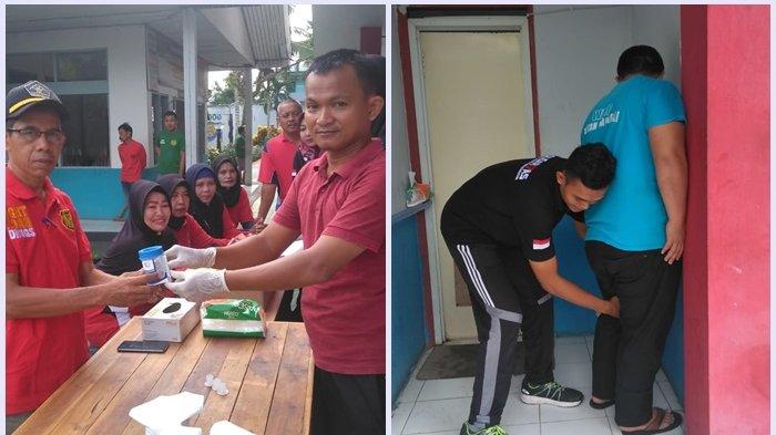 Usai Senam, Warga Binaan dan Petugas Rutan Barabai Dicek Urine, Ini Hasilnya