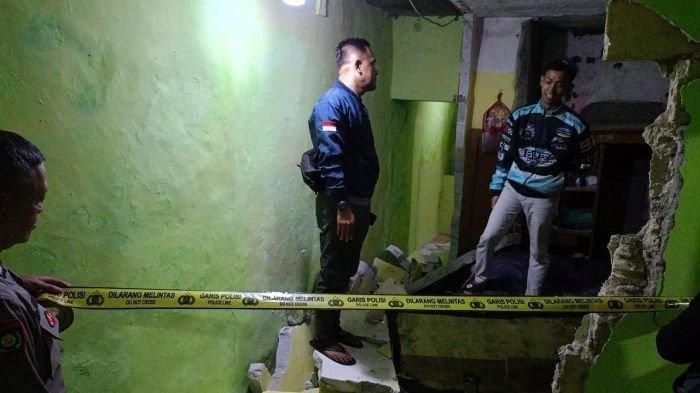 Sisa Mortir Yang Dievakuasi Dari Permukiman Meledak di Markas Brimob Surabaya, tak Ada Korban