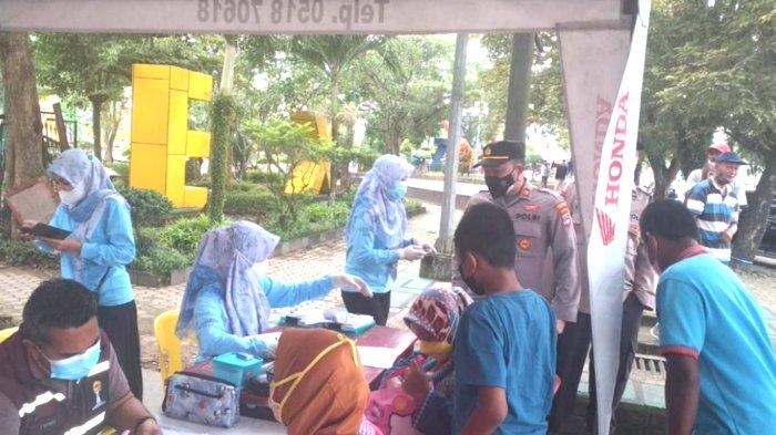 Posko Nataru 2021 di Tanbu Sediakan Vaksin, Warga yang ke Tempat Wisata Harus Sudah Divaksin