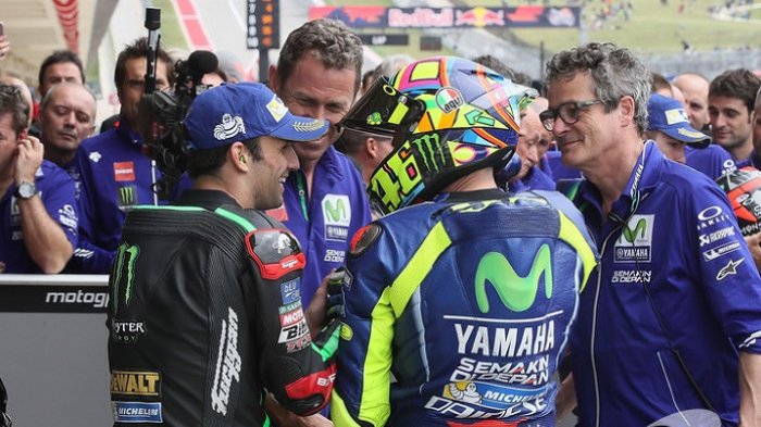 Johann Zarco Buyar Mimpinya Naik Podium Setelah di Lap Terakhir Disalip Valentino Rossi