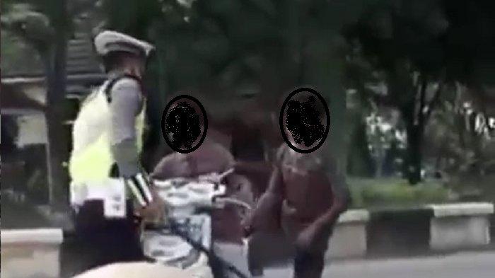 VIDEO Viral, Bocah Ngamuk dan Banting Motornya Saat Ditilang Polisi di Tapin Kalsel