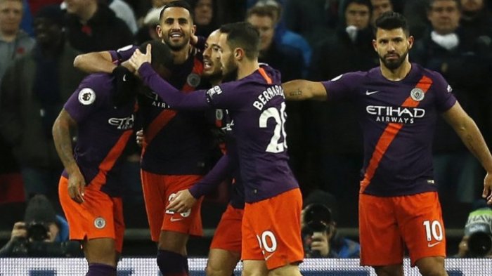 Hasil Tottenham Hotspur Vs Manchester City - The Citizen Menang Tipis Berkat Gol Riyad Mahrez