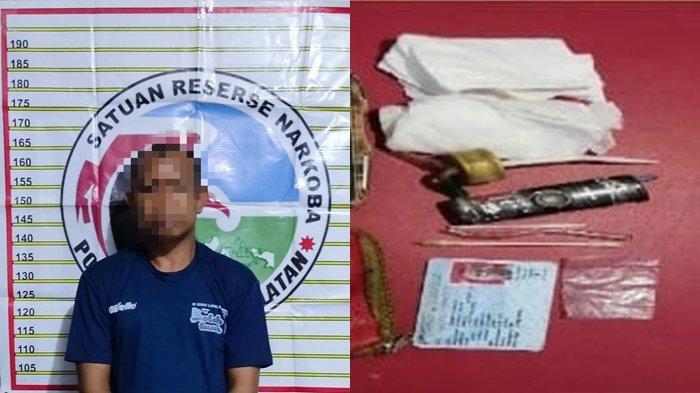 Narkoba Kalsel : Tangkap Warga Baluti HSS di Kediaman, Polisi Sita 1 Paket Sabu