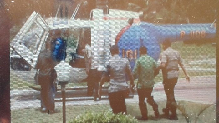 Yansen Binti Diangkut Ke Banjarmasin Naik Helikopter Polda Kalteng, Wartawan Sempat Terkecoh