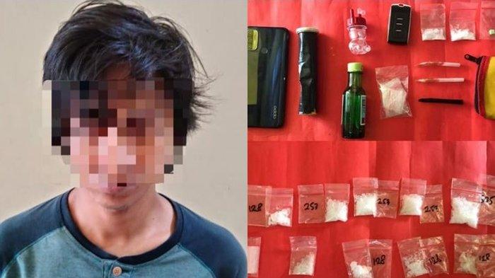 Narkoba Kalsel : Ditangkap Polisi Tanbu, Pria Batulicin Ini Terbukti Simpan 11 Paket Sabu dan Ektasi
