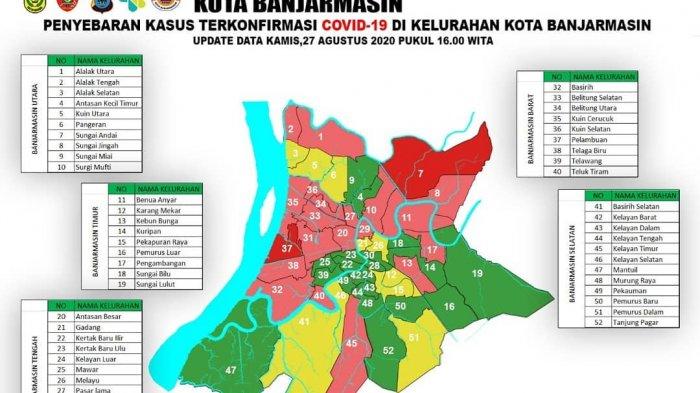 Dua Puluh Satu Kelurahan di Banjarmasin Ditetapkan Sebagai Zona Hijau Covid-19