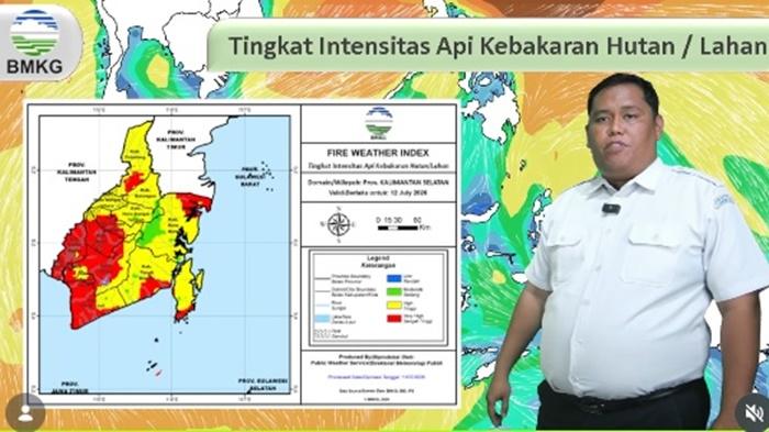 Prakiraan Cuaca Kalsel, Minggu 12 Juli 2026, Suhu Panas Tengah Malam di Banjarmasin dan Banjarbaru - Banjarmasinpost.co.id
